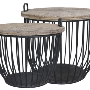 Sort Sofabord m. trælåg i 2 farver