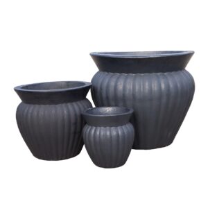 BUTTET KRUKKE MED RILLER